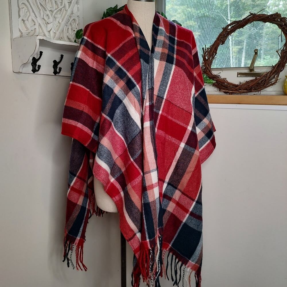 Woolrich Plaid Wrap Shawl